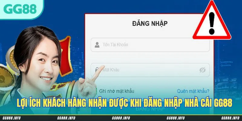 Lợi ích khách hàng nhận được khi đăng nhập nhà cái GG88